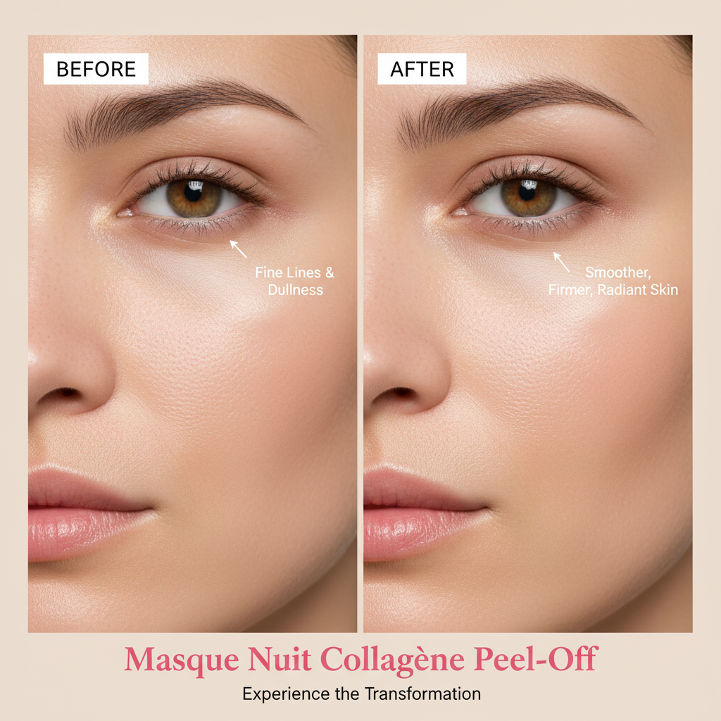 Collagen Overnight Wrapping Peel Off Facial Mask Set Korean Collagen Night Wrapping Mask Deeply Hydrates Night Care Mask Cream